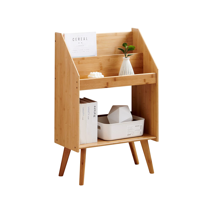 Многофункциональный отдельно стоячий Органайзер стойка для хранения Бамбуковая напольная полка для книг и магазинов