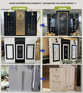 Letrero Decorativo para Bodas MILE, Personalizado, de PVC Blanco, Hecho a Mano, con Caja de Flores Encantadora, Letrero de Bienvenida para Invitados con Luz LED - Product Image 5