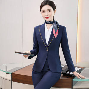 2023 Individuelle modische neue Flugzeug-<span class=keywords><strong>Pilot</strong></span>-Stewardess-Hotelmannschaft Flugbegleitungs-Fluglinienuniformen - Product Image 4