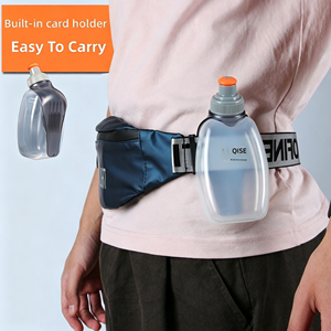 Bouteille d'eau portable 250 ml, qualité alimentaire, gourde compacte pour l'hydratation en extérieur, équipement <span class=keywords><strong>de</strong></span> <span class=keywords><strong>randonnée</strong></span>, trail, marathons, sport portable - Product Image 2