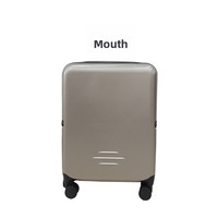 Valise trolley ABS pliable et extensible de 20 pouces, antivol, grande capacité, avec serrure douanière, nouveau style influenceur, pour les voyages d'affaires