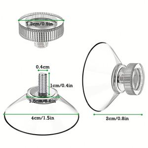 High Quality <b>Suction</b> Cups Adhesive <b>Suction</b> Cups Bulk With Screws Nut Transparent Pvc Screw <b>Hook</b> Plastic Nut Clear Sucker Cap - Product Image 3
