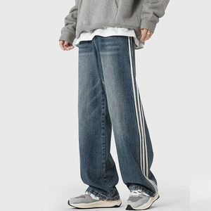 <span class=keywords><strong>Jeans</strong></span> <span class=keywords><strong>Jeans</strong></span> in Denim Y2K personalizzati da uomo alla moda <span class=keywords><strong>Jeans</strong></span> a tre righe da uomo <span class=keywords><strong>Jeans</strong></span> larghi e larghi - Product Image 4