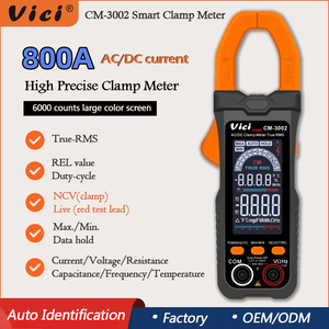 Vicimeter CM-3002 Ac Dc Ampère 6000 Telt Kleur Oversized Display Automatische Klemmeter - Product Image 2
