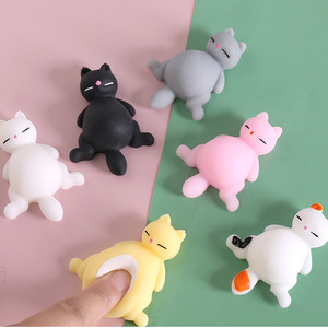 ของขวัญส่งเสริมการขาย ตุ๊กตาแมวน่ารักนุ่มนิ่ม โมจิขนาดเล็ก ของเล่นบีบคลายเครียด รูปสัตว์ ของชำร่วยงานปาร์ตี้ ของขวัญวันเกิดสำหรับเด็ก - Product Image 1