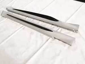 Pour <span class=keywords><strong>Alfa</strong></span> Romeo <span class=keywords><strong>Giulia</strong></span>, ajustement parfait, jupes latérales en fibre de carbone sèche, style trèfle à quatre feuilles, seuils latéraux - Product Image 4