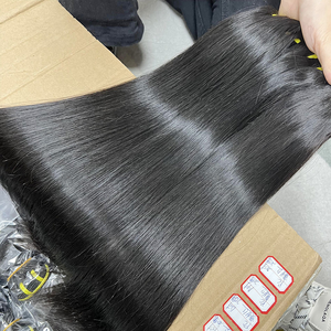 Cabello Brasileño Virgen Liso Sin Procesar, Trama Única al por Mayor, Sin Pegamento, Color Natural, para Trenzas Boho, Peluca - Product Image 6