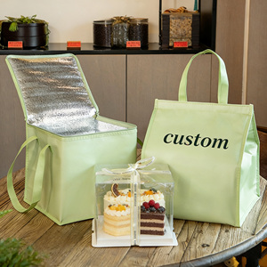 Sac isotherme personnalisé avec logo, non tissé, réutilisable, imperméable, écologique, pour la livraison de nourriture à emporter - Product Image 3