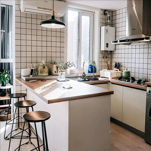 Ubin kotak-kotak 300x600 putih Nordic untuk dapur balkon Toilet desain Modern ubin dinding <span class=keywords><strong>Interior</strong></span> ruang tamu kamar mandi tahan debu - Product Image 5