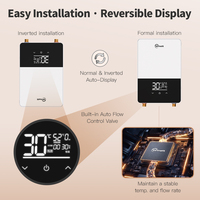 Chauffe-eau électrique instantané sans réservoir 6 kW 220 V avec écran tactile LED