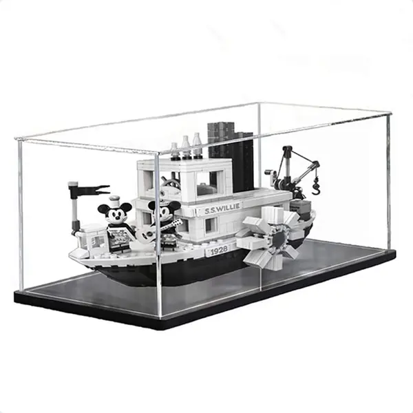 Plexiglass display case for scale model car, model train display case, model ship display case
