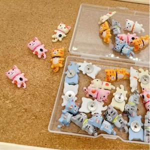 Niedliche Cartoon-Katzen-Pins, dekorative Kartennadeln für Pinnwand, Quiltstoff, DIY-Bastelprojekte, Schreibtischzubehör - Product Image 3