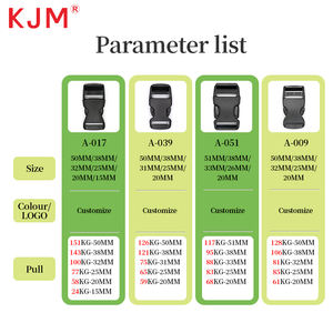מתכוונן אופניים טיפוס תרמיל גב טקטי חגורה טקטית כפולה שחרור צד אבזם עשוי חומר Pom עמיד - Product Image 3