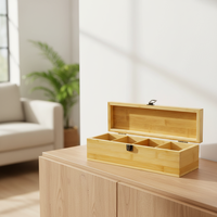 Nouveau produit, petite boîte à thé, différents styles, boîte de rangement en bambou, emballage alimentaire, coffret cadeau pour thé, boîtes d'emballage