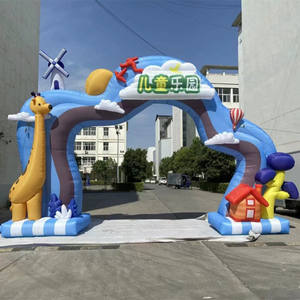 Venta al por mayor barato de alta calidad de impresión al aire libre inflable Running Start y meta arcos meta puerta de arco inflable - Product Image 3