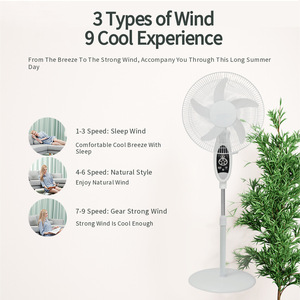 16 Inch LED <b>Lights</b> USB Charger Rechargeable Stand Fan With and Battery for Home H116 Solar Fan/solar Fans With Solar Panel/solar - Product Image 3