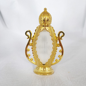 ขวดแก้วใส่น้ำมันหอมระเหยโลหะขนาด20มล. ขวดแก้วเปล่ารุ่นตะวันออกกลางพร้อมจุกแก้วที่สะดวก - Product Image 5