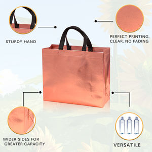 Bolsa de Almacenamiento al por Mayor, de Película Aluminizada, No Tejida, Reutilizable, a Prueba de Fugas, para Compras, Regalo del Día de la Madre, Graduación - Product Image 6