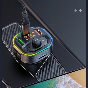 Accesorios para automóvil T86 Adaptador de <span class=keywords><strong>radio</strong></span> inalámbrico Kit de manos libres para automóvil QC3.0 PD 20W Carga BT Adaptador Transmisor <span class=keywords><strong>FM</strong></span> para automóvil - Product Image 3