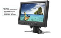 Mini moniteur portable 7 pouces HD 1080P, petit moniteur HD, écran LCD VGA pour PC/TV/DVD/Raspberry PI/Caméra/Jeux