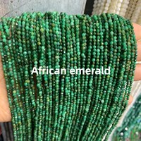 Perles à facettes naturelles de 3mm Pierre précieuse véritable coupe perles en vrac pour la fabrication de bijoux