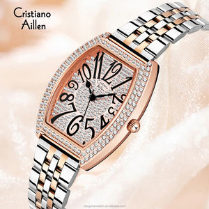 <span class=keywords><strong>Montre</strong></span> à quartz de luxe pour femme <span class=keywords><strong>Cristiano</strong></span> Aillen, style décontracté, 38 mm, acier inoxydable, bracelet en alliage de 18 mm, cadran en verre, affichage à aiguilles - Product Image 6