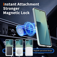Étui transparent magnétique en TPU et PC anti-rayures pour Samsung Galaxy Z Flip 8, coque de protection transparente pour Samsung Z Flip 8