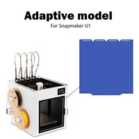 Plaque de construction flexible double face en PEI bleu lisse pour imprimante 3D Snapmaker U1