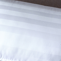 Housse de coussin d'hôtel de luxe 100% coton satiné tissé pour usage domestique et hospitalier