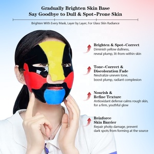 Masque en gelée végétalien hydratant et raffermissant anti-rides à la vitamine C et aux perles PDRN pour le visage et le cou, marque privée, ODM OEM - Product Image 4