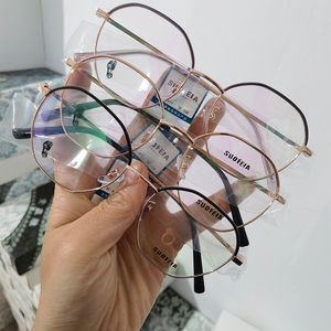 Cổ phiếu Chất lượng cao giải phóng mặt bằng khách hàng thương hiệu Kim Loại kính mắt giá rẻ hỗn hợp phong cách cảnh tượng kim loại kính quang học Frames - Product Image 1