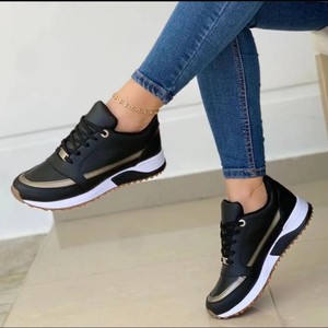 Nouvelles Baskets Basses Plates de Loisirs pour Femmes, Grande Taille, Style Tennis, Nouveau Design, En Stock - Product Image 3