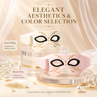 Masque de luminothérapie portable professionnel en silicone 460nm 660nm, 7 couleurs, sans fil, rechargeable, pour les yeux, outil de beauté à domicile