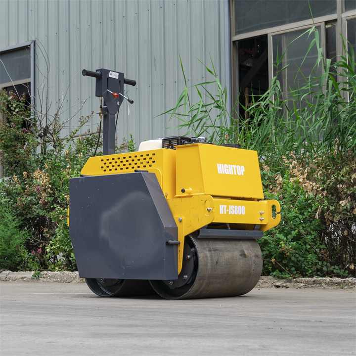 Walk Behind Double Drum Vibratory Roller Gasoline Small Roller ...