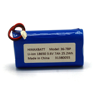 Chu kỳ sâu hình trụ pin Lithium ion 3.6V <span class=keywords><strong>7Ah</strong></span> tùy chỉnh Li-ion <span class=keywords><strong>Battery</strong></span> pack với JST xh2pin kết nối - Product Image 2