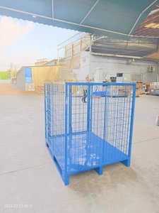 Wire Cage for <strong>Pallet</strong> Metal Storage Container Foldable Steel Wire Rack Heavy Duty <strong>Pallet</strong> Bin - Product Image 4