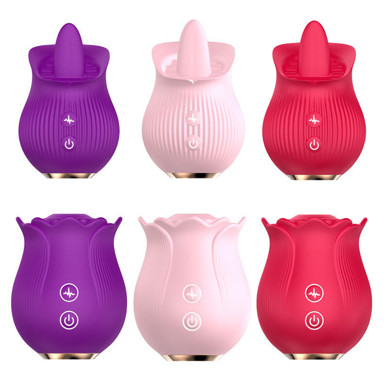 Tongue Licking Vibrator - Enhance Foreplay with Rose Sex Toys
