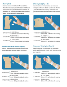 Low Temperature Orthopedic Thermoplastic <strong>Splint</strong> Materials Suitable Fracture Brace <strong>Splint</strong> for <strong>Different</strong> Body Parts - Product Image 4