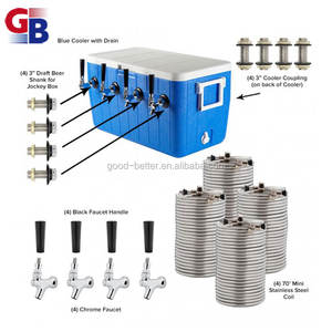 GB1110108ร้อนขายพลาสติก40L เบียร์ระบายความร้อน <span class=keywords><strong>Jockey</strong></span> กล่องที่มีสี่ก๊อก - Product Image 3