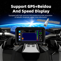 Android 14 4G SIM Moto CarPlay DVR Écran HD 6 pouces 4G+64G Double caméra Enregistrement en boucle Étanche IP67 Moto CarPlay