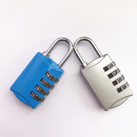 Cadenas à combinaison à 4 chiffres en alliage de zinc, réinitialisable, avec code, personnalisable avec logo OEM, vente en gros