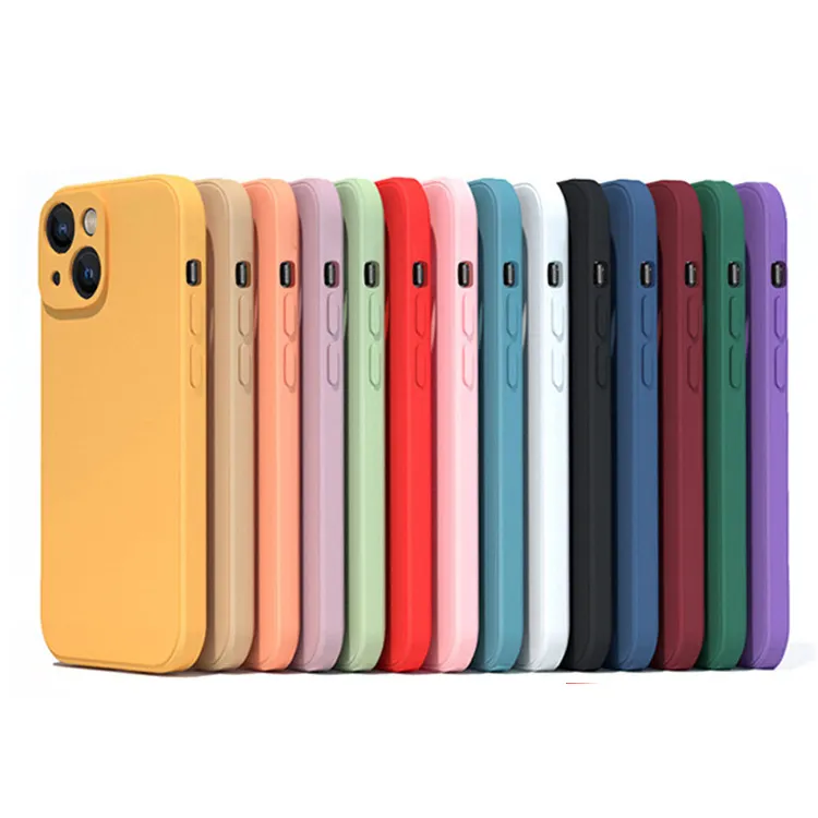 Candy Color Froste Silicone TPU Customized Mobile Cover With Bumper Precise Soft Slim Matte TPU Phone Case For iPhone 13 Pro Max