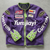 Veste imperméable pour homme avec logo brodé personnalisé, veste bomber décontractée de marque, veste de motard, veste varsity