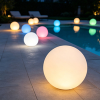 Lampe de nuit LED RGB ronde de 15 cm, sans fil, rechargeable, pour chambre à coucher, chevet, décoration de table de mariage