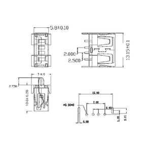 Puerto USB 2.0 A Hembra de Bajo Perfil de 10.0 mm, Montaje Vertical con Pines de Seguridad y Diseño Recto (Negro/Verde/Beige) - Product Image 5