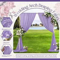Tissu de drapage pour arche de mariage en mousseline lilas, rideau de fond transparent à 1 panneau, 30x20 pieds, pour cérémonie extérieure, fête, plafond, Chine