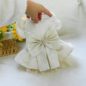 PETCIRCLE Pet Circle Spring and Autumn Pet Clothing Small Dog Puppy <b>Cat</b> <b>Clothes</b> Starry Night Wedding Dress - Product Image 4