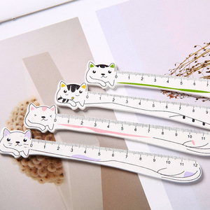 Creative cartoon drawing <b>bookmark</b> wooden ruler, NS style girly cat paw wooden ruler student measuring ruler wholesale - Product Image 2
