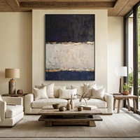 Vente en gros d'art mural moderne abstrait fait à la main peinture à l'huile personnalisée Wabi Sabi images sur toile pour la décoration intérieure illustration d'hôtel