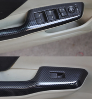 Honda voiture avant gauche côté conducteur interrupteur de fenêtre et interrupteur de porte panneau couverture lunette couleur arrière pour Honda Civic 2012-2015 accessoires